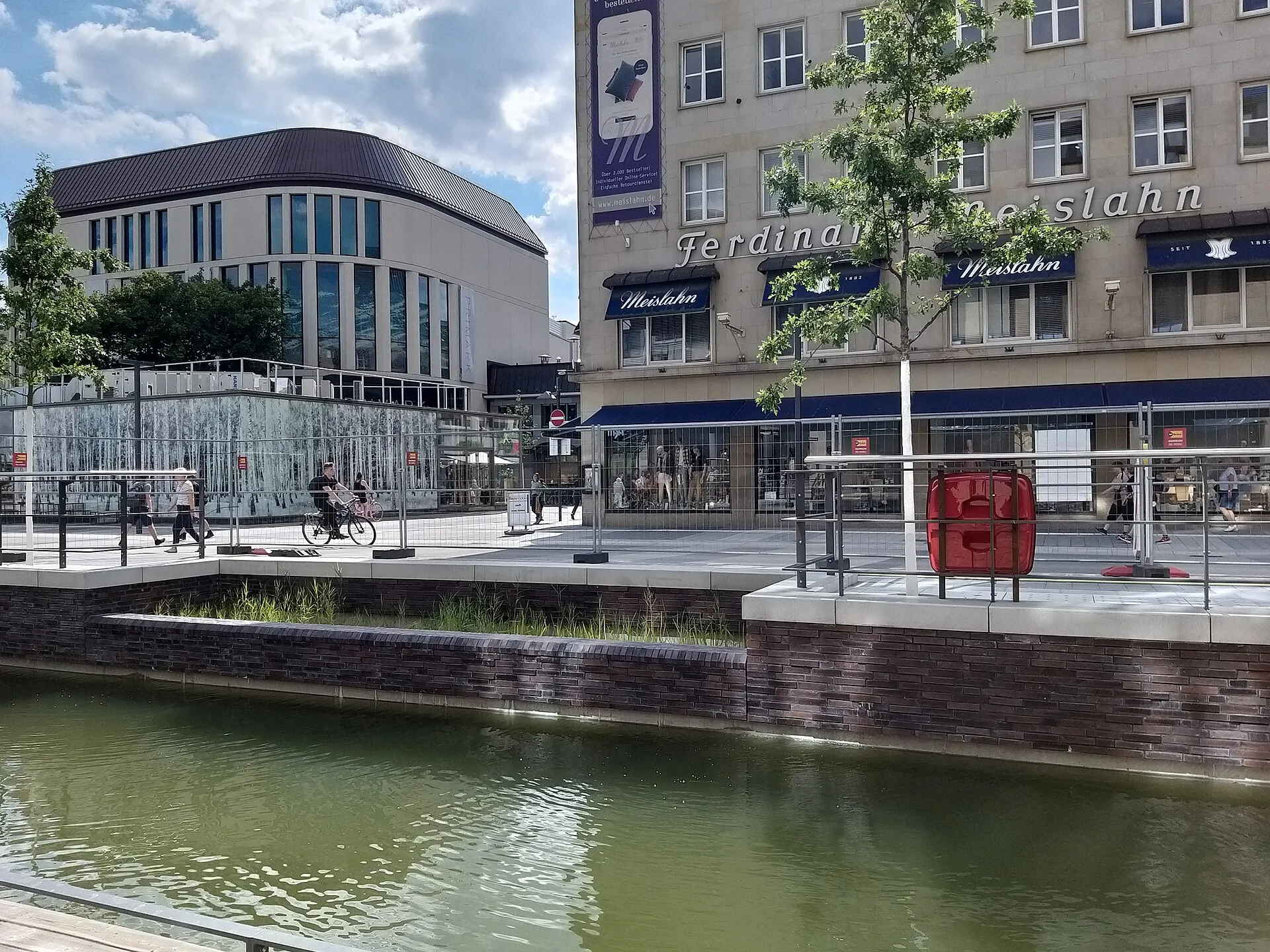 Kleiner Kiel-Kanal (Holstenfleet) an der Holstenbrücke in Kiel